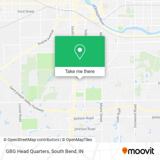GBG Head Quarters map