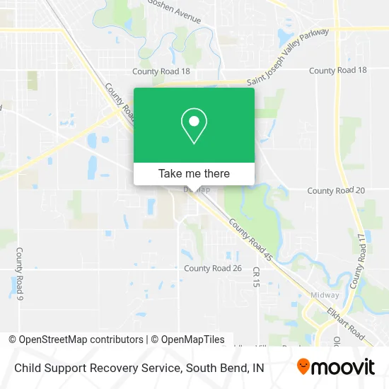 Child Support Recovery Service map