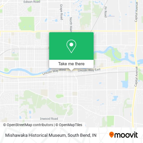 Mishawaka Historical Museum map