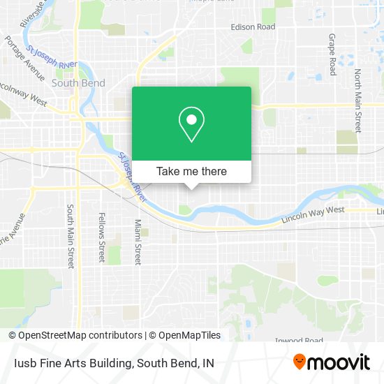 Iusb Fine Arts Building map