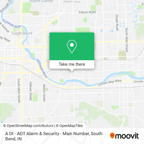 Mapa de A Dt - ADT Alarm & Security - Main Number