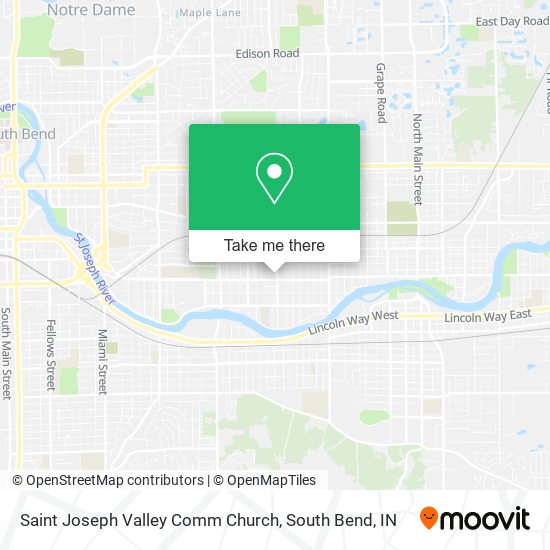 Saint Joseph Valley Comm Church map