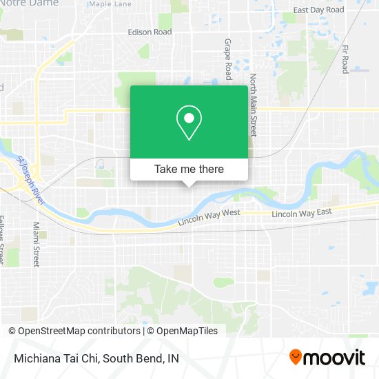 Michiana Tai Chi map