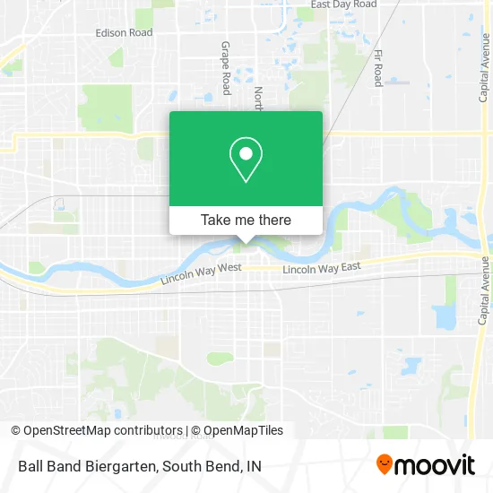 Ball Band Biergarten map