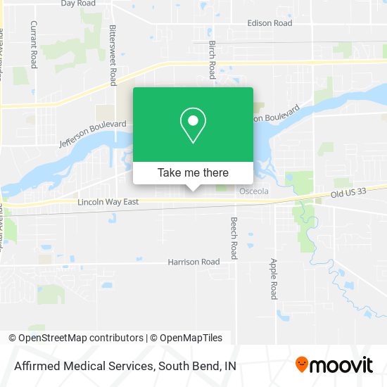 Affirmed Medical Services map