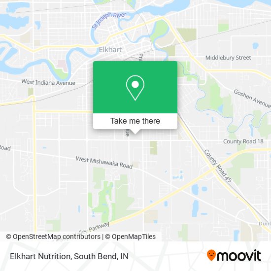 Elkhart Nutrition map