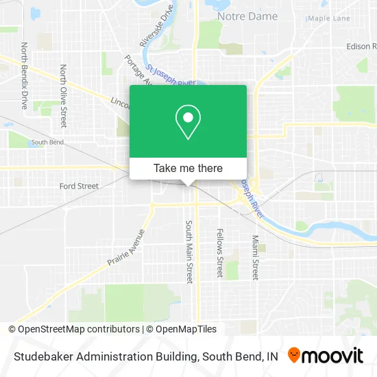 Studebaker Administration Building map