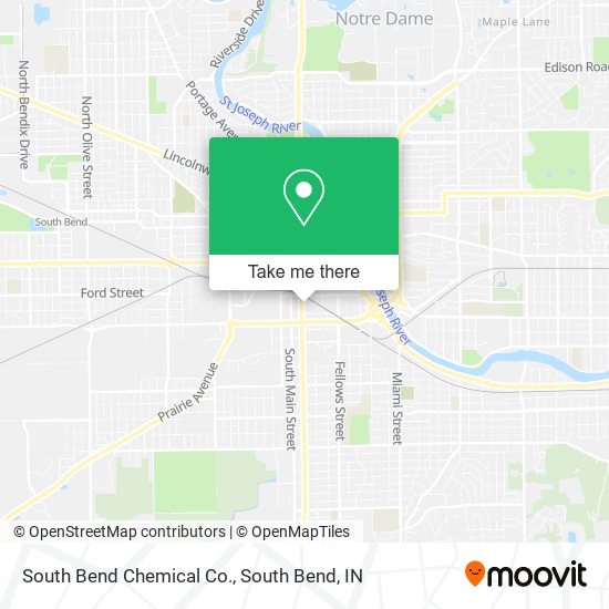 Mapa de South Bend Chemical Co.