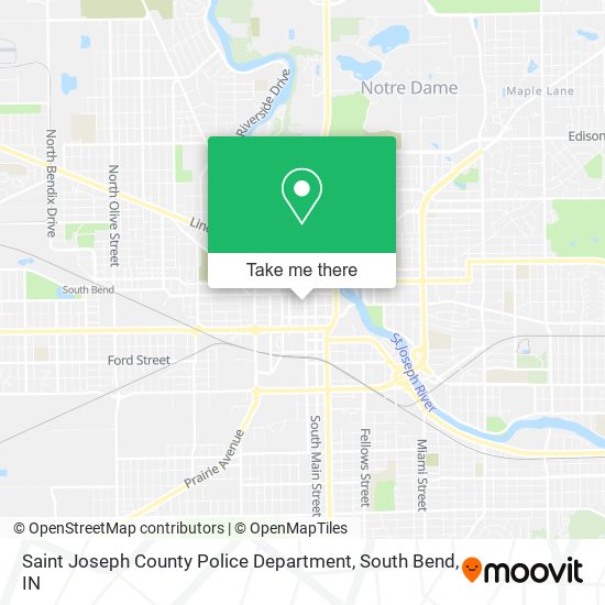 Mapa de Saint Joseph County Police Department