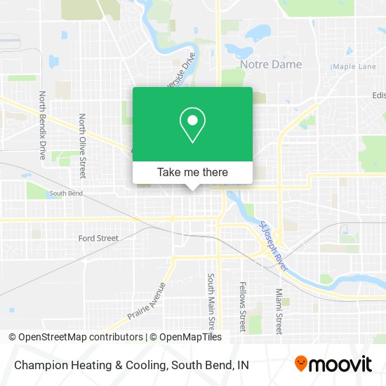 Champion Heating & Cooling map