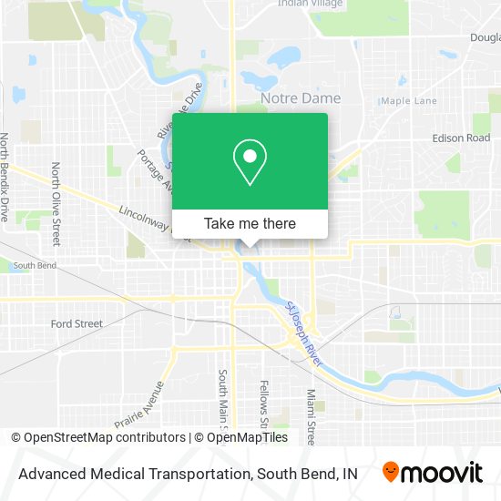 Advanced Medical Transportation map