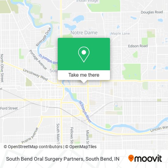Mapa de South Bend Oral Surgery Partners