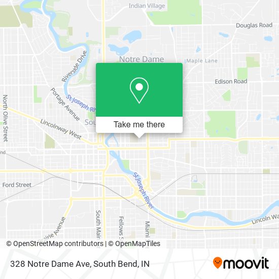 328 Notre Dame Ave map