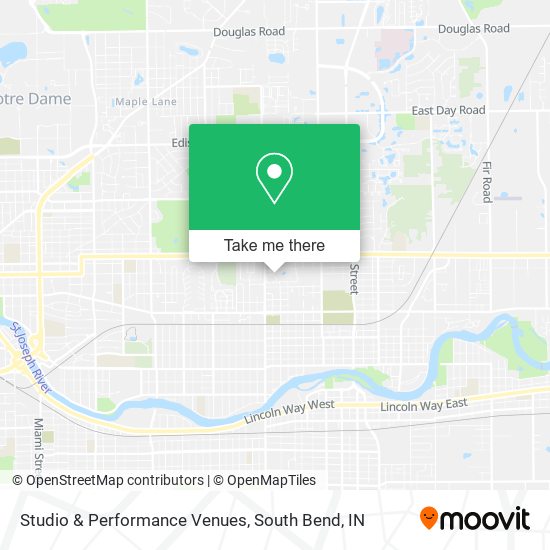 Mapa de Studio & Performance Venues