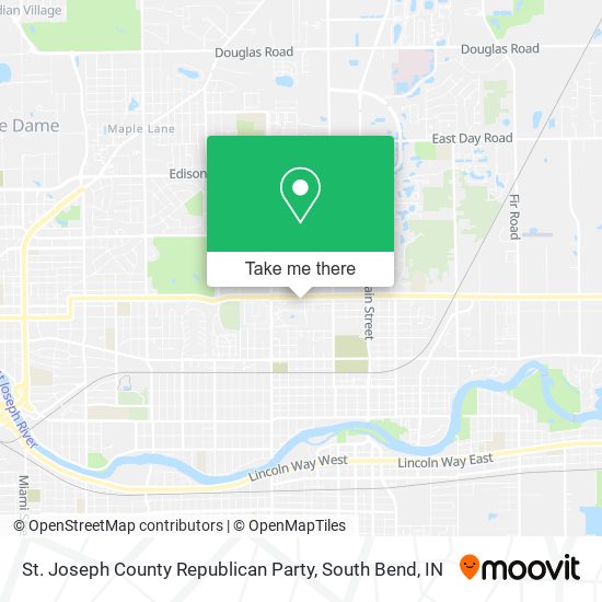 Mapa de St. Joseph County Republican Party
