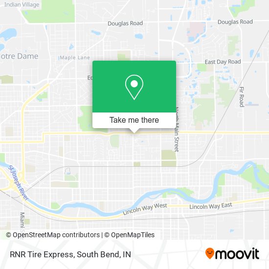 Mapa de RNR Tire Express