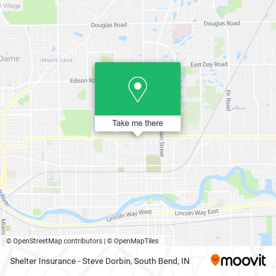 Shelter Insurance - Steve Dorbin map
