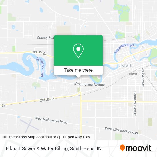 Mapa de Elkhart Sewer & Water Billing