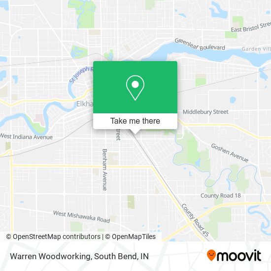 Warren Woodworking map