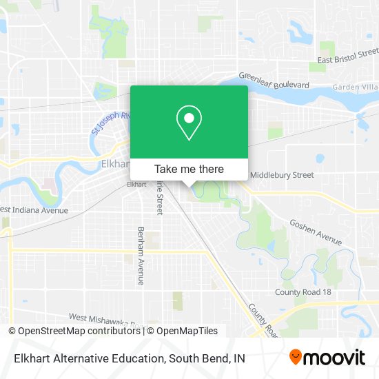 Mapa de Elkhart Alternative Education