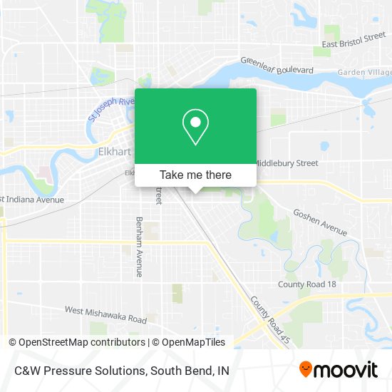 C&W Pressure Solutions map