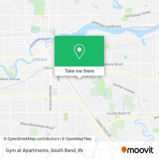 Mapa de Gym at Apartments