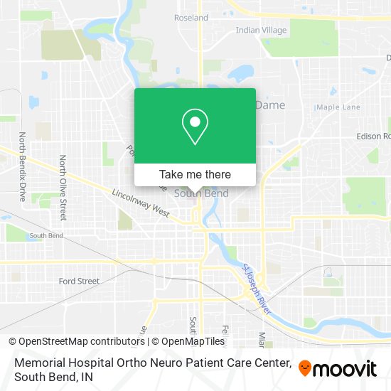 Memorial Hospital Ortho Neuro Patient Care Center map