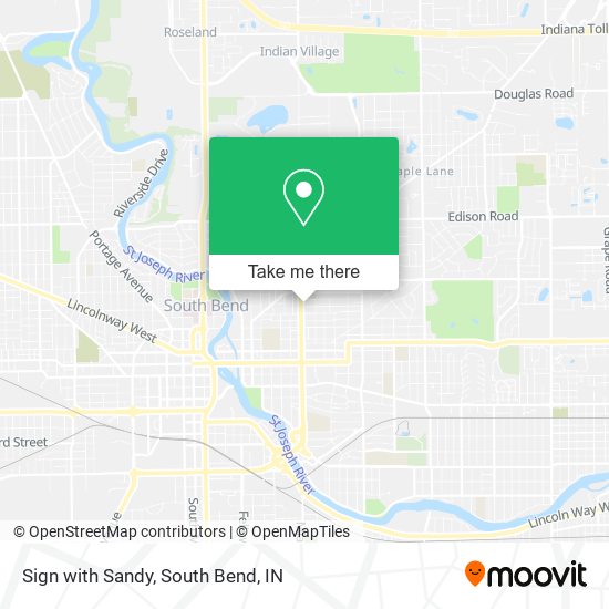 Mapa de Sign with Sandy