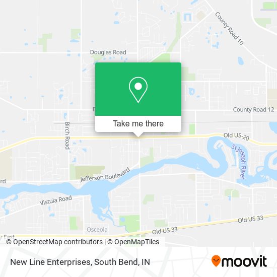 Mapa de New Line Enterprises