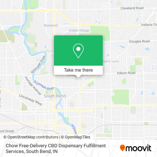 Chow Free-Delivery CBD Dispensary Fulfillment Services map