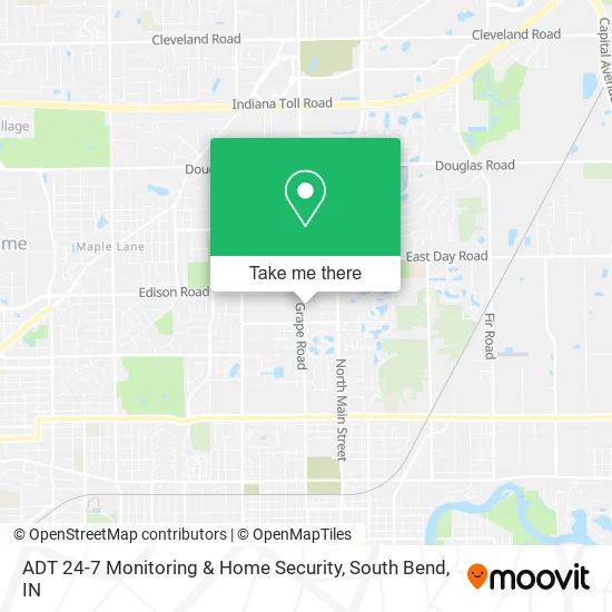Mapa de ADT 24-7 Monitoring & Home Security