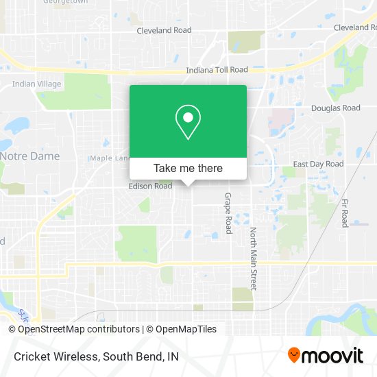 Mapa de Cricket Wireless