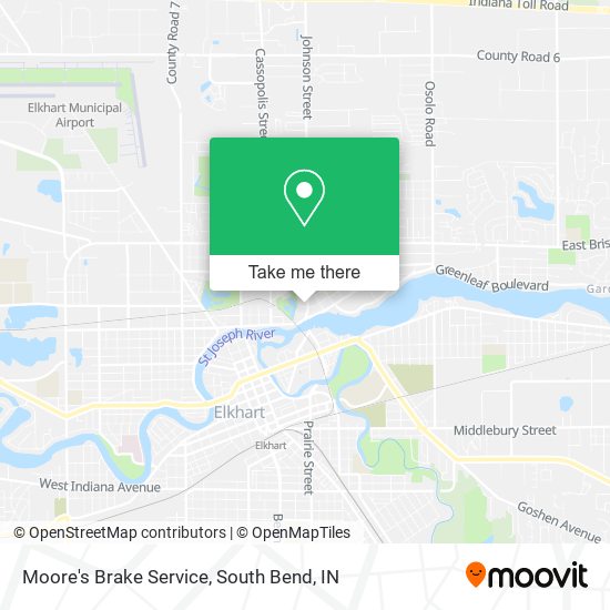 Mapa de Moore's Brake Service