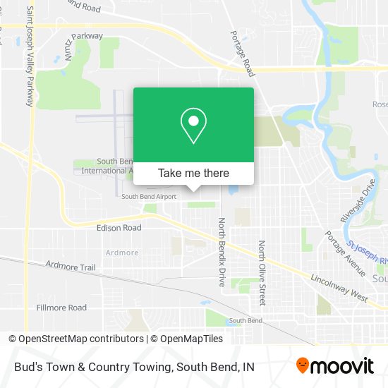 Mapa de Bud's Town & Country Towing