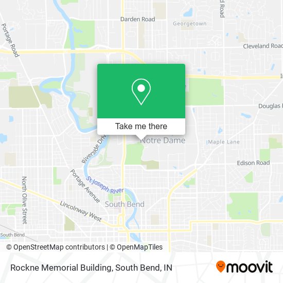Rockne Memorial Building map