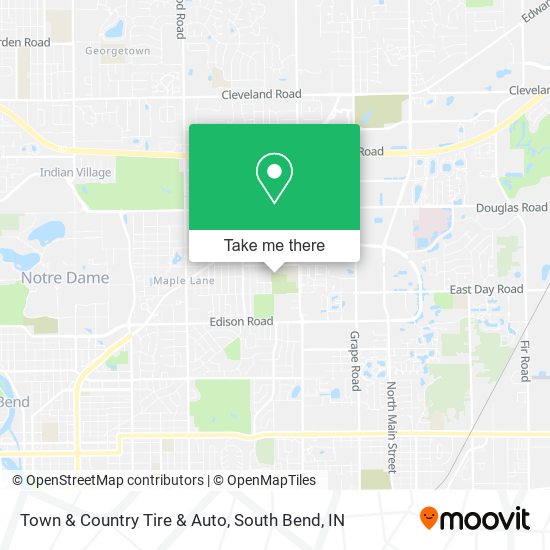 Town & Country Tire & Auto map