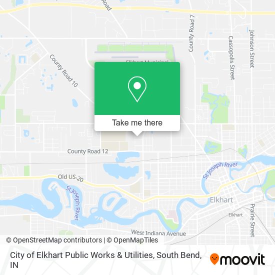 Mapa de City of Elkhart Public Works & Utilities