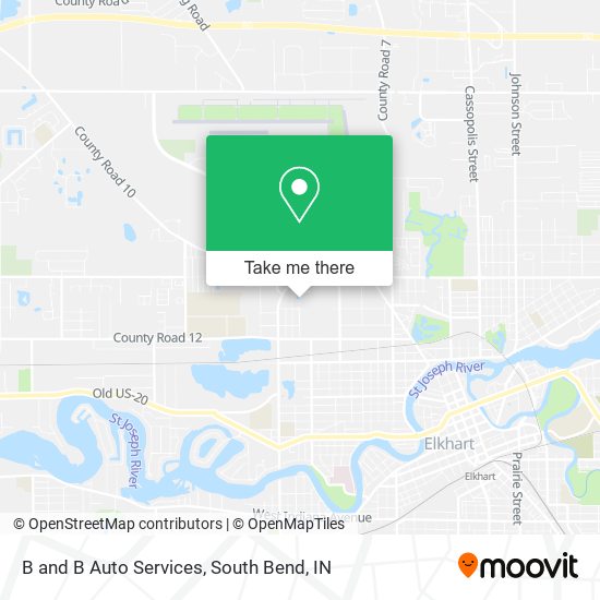 Mapa de B and B Auto Services