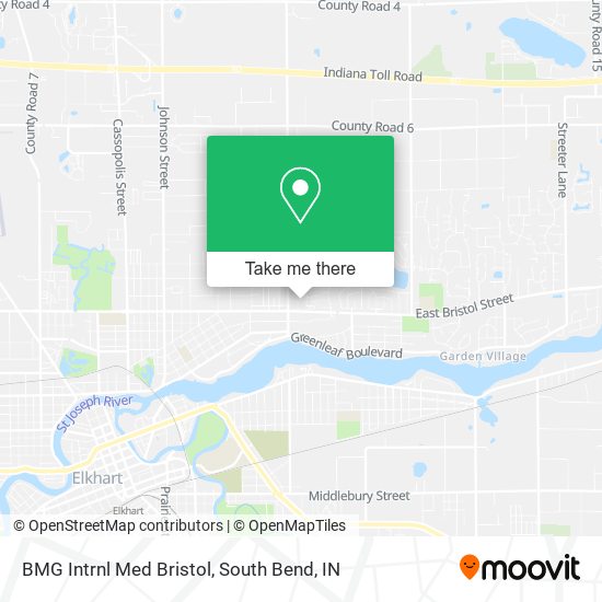 BMG Intrnl Med Bristol map