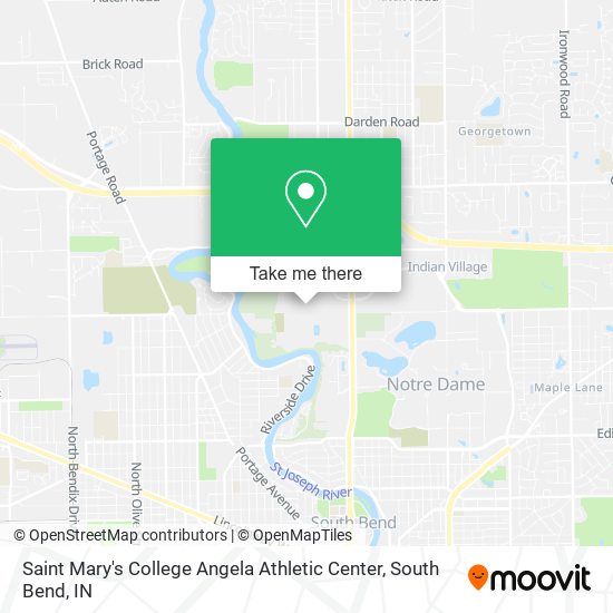 Saint Mary's College Angela Athletic Center map