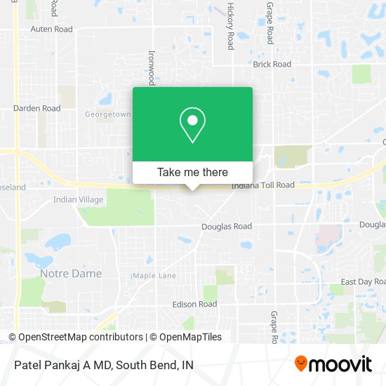 Patel Pankaj A MD map