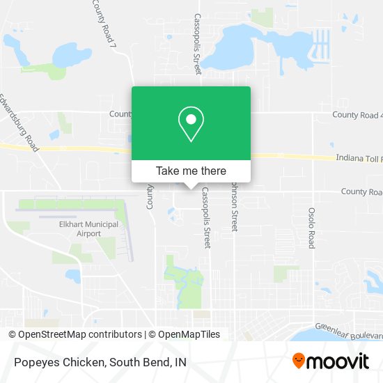 Popeyes Chicken map