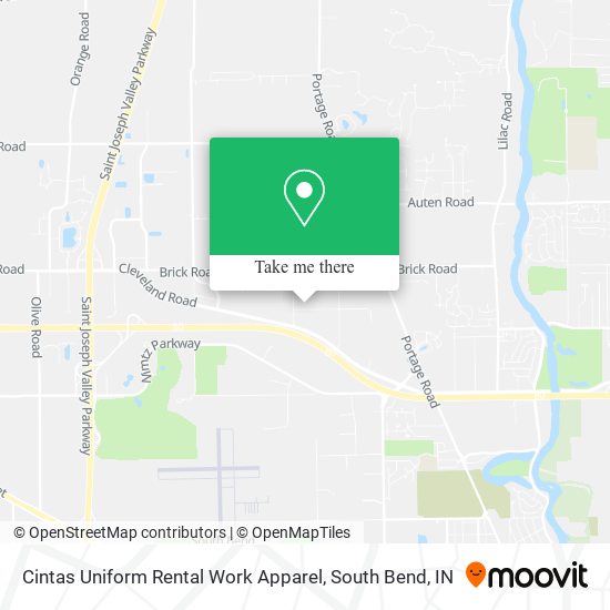 Mapa de Cintas Uniform Rental Work Apparel