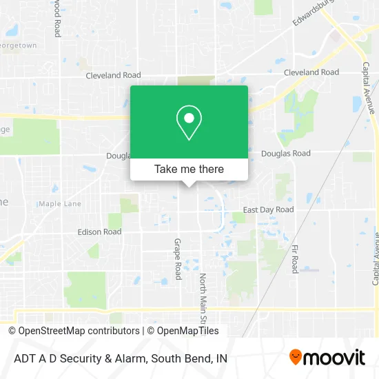 Mapa de ADT A D Security & Alarm