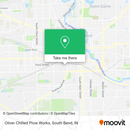 Oliver Chilled Plow Works map