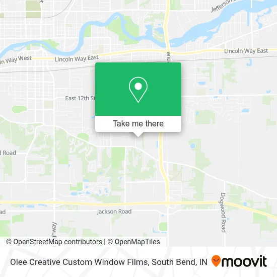 Olee Creative Custom Window Films map