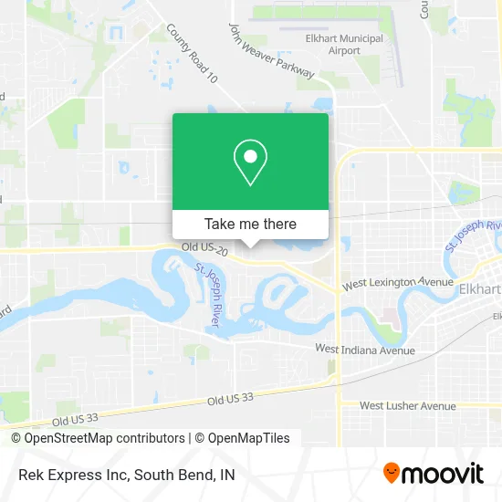 Rek Express Inc map