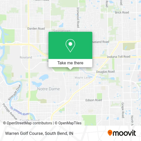 Warren Golf Course map