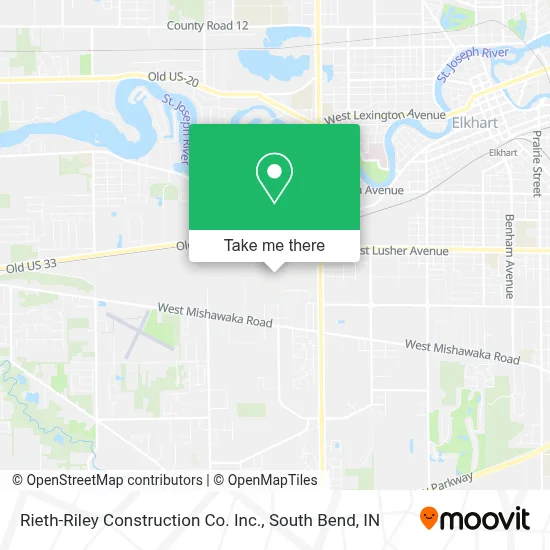 Rieth-Riley Construction Co. Inc. map