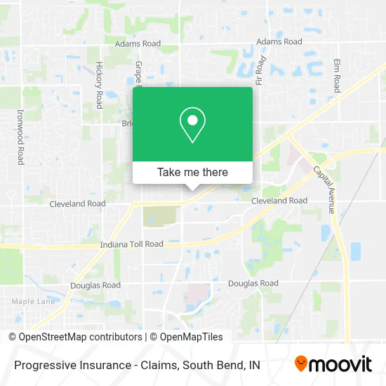 Progressive Insurance - Claims map